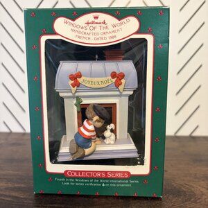 Hallmark Windows of the World 1988 Joyeux Noël French Ornament Collectors Series